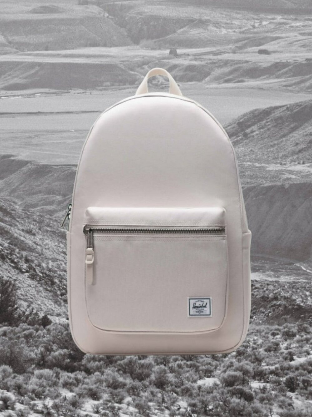 Herschel Classics Settlement Backpack 23L Moonbeam Zip Closure Adjustable Straps